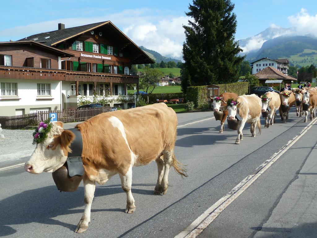 Hotel Restaurant Sunnmatt Aeschi Bei Spiez Exterior photo